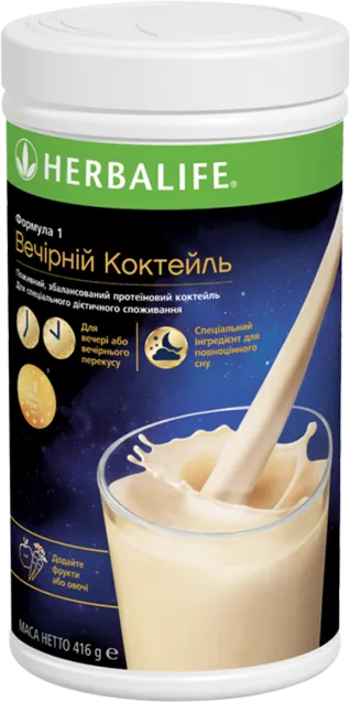 Вечірній коктейль Формула 1, нейтральний смак — офіційне фото упаковки
