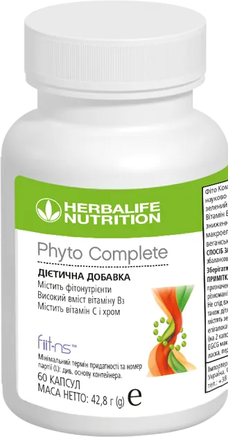 Phyto Complete, 60 капсул — офіційне фото упаковки