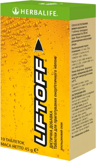 LiftOff® «Апельсин», шипучі таблетки