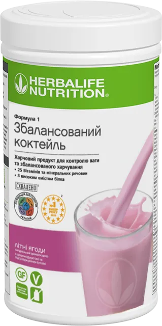 Збалансований коктейль Формула 1 «Літні ягоди»